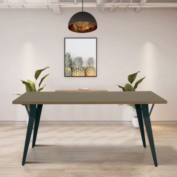 Table de salle à manger Yutan 180x100 cm chêne