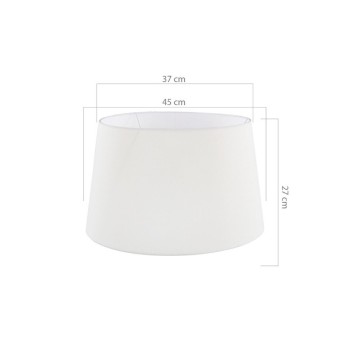 Abat-jour Tripode MDL2736 tissu blanc