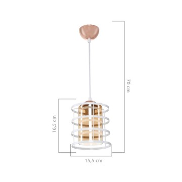 Lampe suspendue Mira ASZ1261 métal blanc