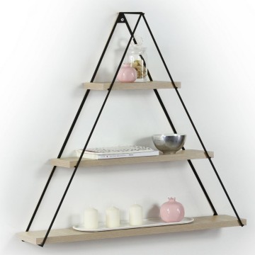Moset étagère triangulaire 3 étagères chêne MT1910051