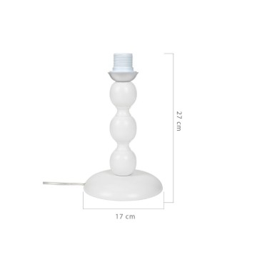 Lampe à poser Laguna ASZ0553 bois naturel blanc