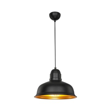 Kumbet MDL3053 lampe suspendue métal noir intérieur or