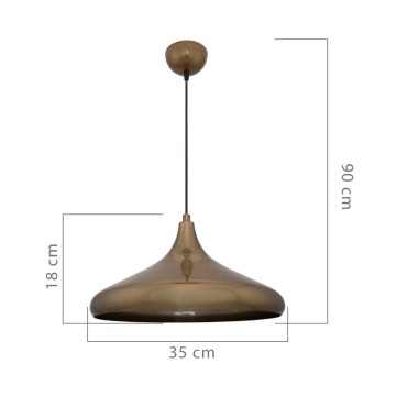 Lampe suspendue Navada ASZ1345 métal bronze