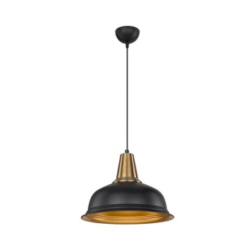 Rena ASZ1341 lampe suspendue métal noir intérieur or