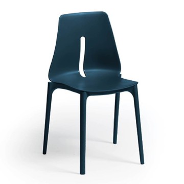 Chaise oblongue en polypropylène pétrole