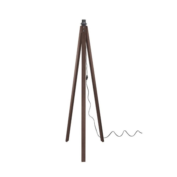 Lampadaire déco MDL3008 tripode bois noyer foncé Lampadaire déco MDL3008 tripode bois noyer foncé